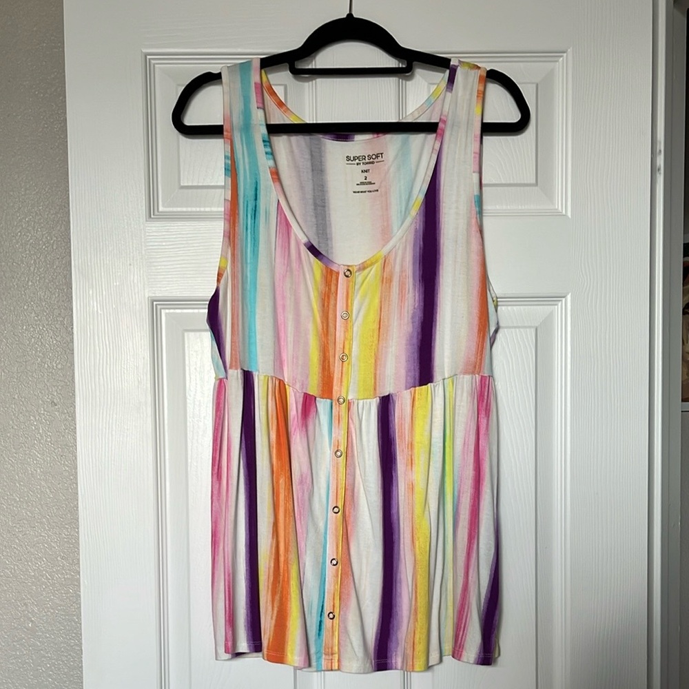 Scoop-neck Babydoll Tank